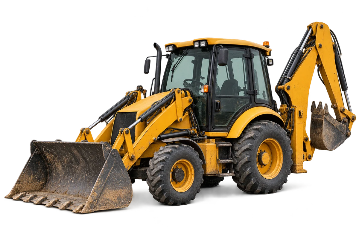 Illustrative backhoe loader