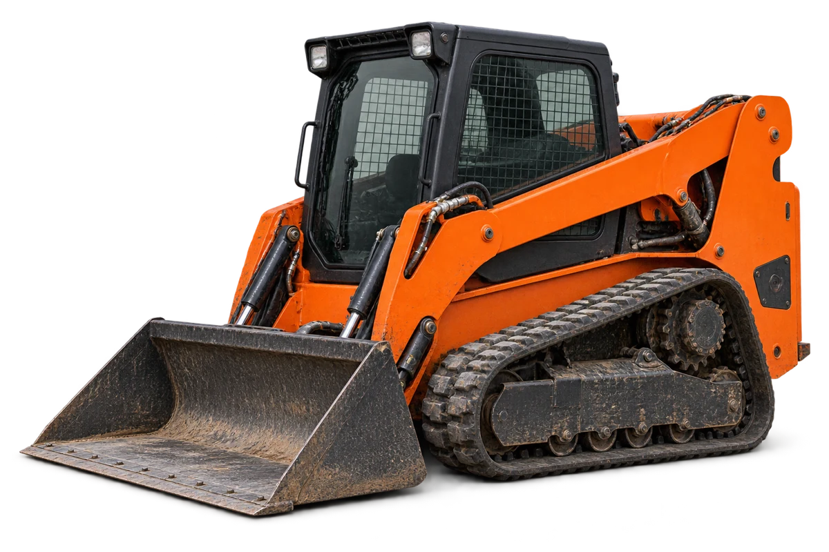 Illustrative tracked skid loader